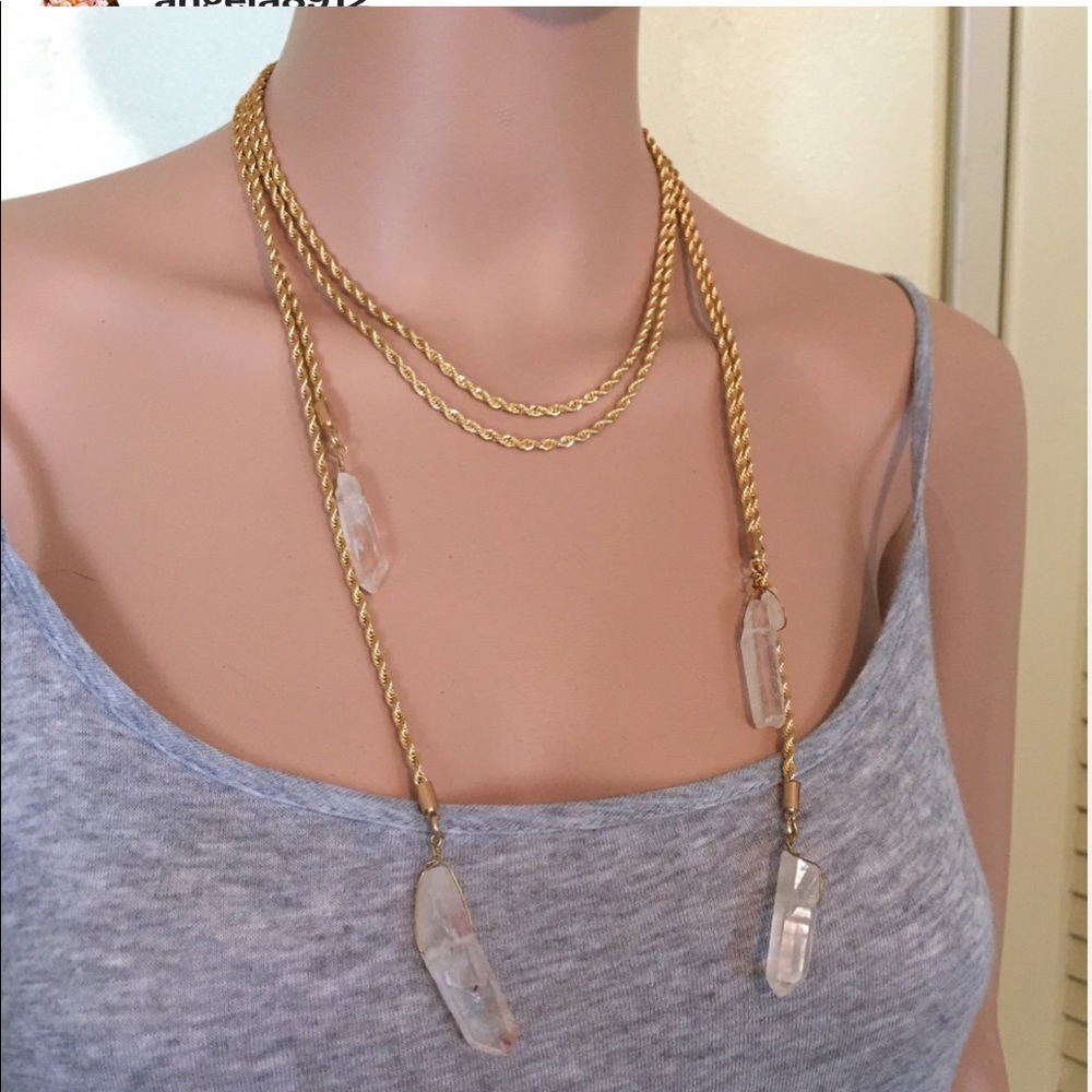 Set of Two Crystal Pendulum Chains
